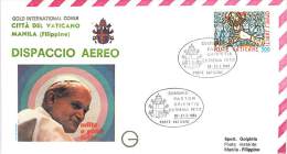 RELIGION CATHOLIQUE VOYAGE  PAPE  JEAN PAUL II   Pope John Paul II Papst Johannes Paul II  PAPA Jonas Paulius II - Storia Postale