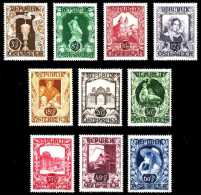 ÖSTERREICH 1947 Nr 812-821 Postfrisch S8703BA - 1945-60 Unused Stamps