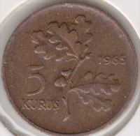 @Y@  Turkije   5  Kurus  1965    (item 2444) - Turchia