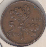 @Y@  Turkije   5  Kurus  1970    (item 2448) - Türkei