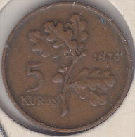 @Y@  Turkije   5  Kurus  1970    (item 2448) - Turquie