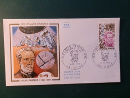 38/136   FDC  FRANCE  OBL.  DOLE - Louis Pasteur