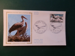 38/150   FDC  FRANCE - Storks & Long-legged Wading Birds