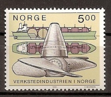 Norwegen 1991, Nr. 1061, Maschinenindustrie VGastanker, Turbine, Postfrisch (mnh) ** - Neufs