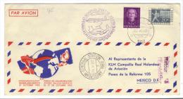 500/175 - NEDERLAND Opening KLM Dienst Amsterdam-Mexico 1952 - Airmail