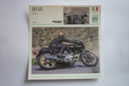 Transports - Sports Moto - Carte Fiche Technique Moto ( Ducati 900 Ss - Sport -1979 ( Description Au Dos - Sport Moto