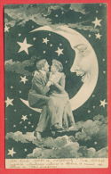136355 /  1903 BIG MOON , COUPLE Man Homme Mann & Woman Femme Frau - B.K.W.I. 644/4 - Astronomie