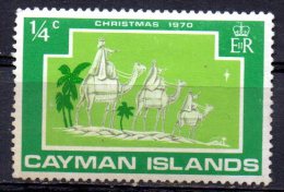 CAYMAN ISLANDS 1970 Christmas - 1/4c The Three Wise Men  MH - Cayman (Isole)