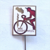 Badge Pin ZN000422 - Bicycle (cycling) Yugoslavia Trka Kroz Jugoslaviju - Radsport