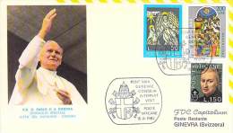 RELIGION CATHOLIQUE VOYAGE  PAPE  JEAN PAUL II   Pope John Paul II Papst Johannes Paul II  PAPA Jonas Paulius II - Storia Postale