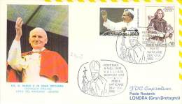 RELIGION CATHOLIQUE VOYAGE  PAPE  JEAN PAUL II   Pope John Paul II Papst Johannes Paul II  PAPA Jonas Paulius II - Brieven En Documenten