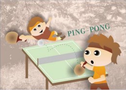 Table Tennis Stamped Carte Postal 1275 -11 - Tennis De Table