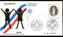 FDC 27/05/89 : Bicentenaire De La Révolution Française " Fraternité" - Franse Revolutie