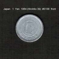 JAPAN    1  YEN  1964  (HIROHITO 39---SHOWA PERIOD)  (Y # 74) - Japón