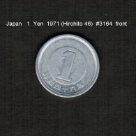 JAPAN    1  YEN  1971  (HIROHITO 46---SHOWA PERIOD)  (Y # 74) - Japón