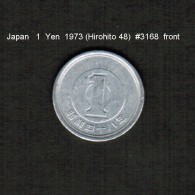 JAPAN    1  YEN  1973  (HIROHITO 48---SHOWA PERIOD)  (Y # 74) - Japan