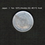 JAPAN    1  YEN  1975  (HIROHITO 50---SHOWA PERIOD)  (Y # 74) - Japon
