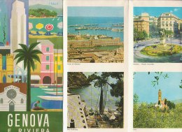 B0985 - Brochure Illustrata GENOVA E RIVIERA Grafica Bertarello 1973/Carta Ill.Cigheri/TORRIGLIA/USC IO/CAMOGLI/PORTOFIN - Turismo, Viaggi