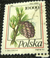 Poland 1993 Conifer Cones 10000zl - Used - Gebraucht