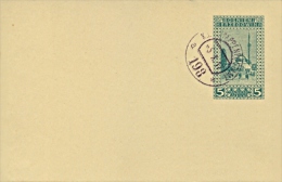 Bosnia-Herzegovina 1917 Postal Stationery Postcard 5 H. With Cancel "KuK Etappenpostamt 198" Unused - Prima Guerra Mondiale