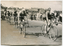 FOTOGRAFIA ORIGINALE TOUR DE FRANCE BERNARD RUIZ BERNARD GAUTHIER ANNO 1955 CICLISMO - Ciclismo