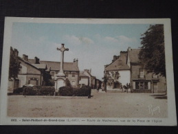 SAINT-PHILBERT-de-GRAND-LIEU (Loire-Atlantique) - Route De Machecoul - Vue De La Place De L'Eglise - Non Voyagée - Saint-Philbert-de-Grand-Lieu