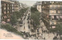 Carte Postale Ancienne : Le Boulevard Montmartre - Arrondissement: 02