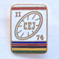 Badge / Pin ZN000440 - Bicycle (cycling) CEJ 2nd Junior European Championship 1974 - Radsport