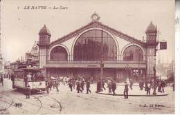 76 LE HAVRE - (animé, Tram) La Gare - D3 - Bahnhof