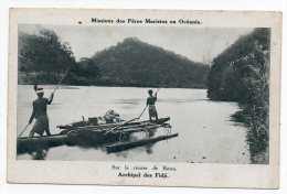 Cpa - Archipel Des Fidji - Sur La Rivière De Rewa - Missions Des Pères Maristes En Océanie - Fidji