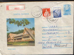 Romania-Postal Stationery Cover 1983 - Suceava County- Motel Ilisesti - Hôtellerie - Horeca