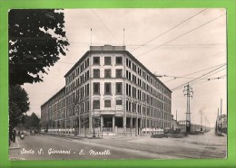 MILANO SESTO SAN GIOVANNI E. MARELLI VESPA FARO BASSO CARTOLINA FORMATO GRANDE VIAGGIATA NEL 1955 - Sesto San Giovanni