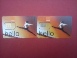 2 Cartes GSM Orange (Mint,Neuve) Rare ! - [2] Prepaid & Refill Cards