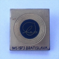 Badge Pin ZN000451 - Ice Skating Czechoslovakia Bratislava World Championship 1973 - Kunstschaatsen