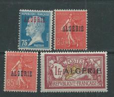Algérie N° 26 / 29 X Timbres De France Surchargés,  Les 4 Valeurs (partie De Série)  Trace De Charnière Sinon TB - Unused Stamps