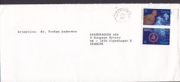 Canada FRANKLIN & FRANKLIN, MONTREAL 1987 Cover Lettre To Denmark Schiffwrack Ship Wreck Stamps Vert. Pair Franking - Storia Postale