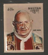 Bhutan 1972 Mi# 505 ** MNH - Imperf., Self-adhesive - Pope John XXIII - Bhoutan