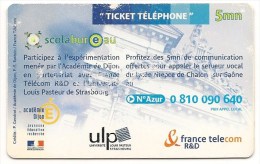 Ticket FT Non Référencé -Utilisé Gratté état Non Luxe -Scolabureau - Lycée Nicéphore Niepce Chalon SurSaône - 5mn - RARE - FT Tickets