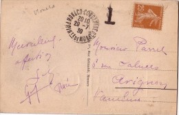 SEMEUSE - AU DEPART DE MONACO - NON ACCEPTE ET T DE TAXE - CACHET A DATE MONACO CONDAMINE PRINCté DE MONACO LE 29-7-1930 - 1859-1959 Cartas & Documentos