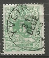 45  Obl  Yvoir (+100) - 1869-1888 Lion Couché (Liegender Löwe)