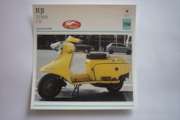 Transports - Sports Moto-carte Fiche Technique Moto - Fuji 125 Rabbit S 301 - Scooter -1968 ( Description Au Dos - Moto Sport