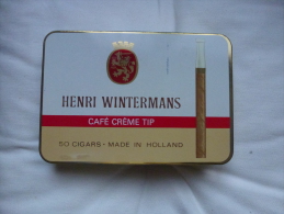 Boite à Cigares En Métal, "Henri WITTERMANS" Format 15X10 Sur 2.5 Cm - Estuches Para Cigarrillos (vacios)