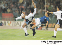 Cartolina Italia 1990  -  Italia-Uruguay 2-0 - 1990 – Italien