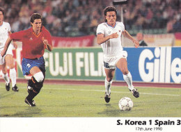 Cartolina Italia 1990  -  Sud Korea-Spagna 1-3 - 1990 – Italien