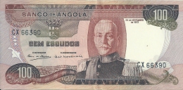 Angola 100 Escudos Marechal Carmona 1972  CX 66390 UNCIRCULATED - Angola