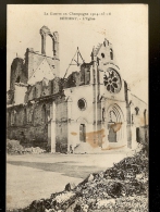 CPA 51 La Guerre En Champagne 1914/15/16 BETHENY L'Eglise En Ruine - Bétheny