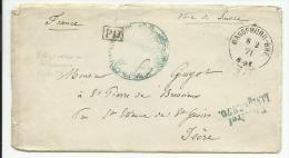 Lettre En Franchise D\´un Prisonnier De Guerre à Magdeburg Pour L\´Isère. - Oorlog 1870