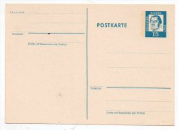Entier Postal 15 Pf Sur " Postkarte "  - Deutsche Bundespost - RFA - Postkarten - Ungebraucht