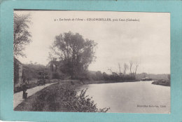 14 - LES BORDS DE L´ORNE  - COLOMBELLES  , PRES  CAEN  -  BELLE CARTE ANIMEE - - Herouville Saint Clair