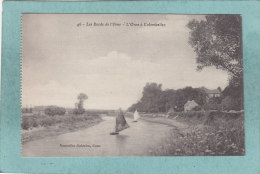 14 - LES BORDS DE L´ORNE  -  L ' ORNE A  COLOMBELLES   -  BELLE CARTE ANIMEE - - Herouville Saint Clair